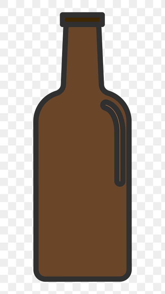 Bottle png clipart sticker, transparent background