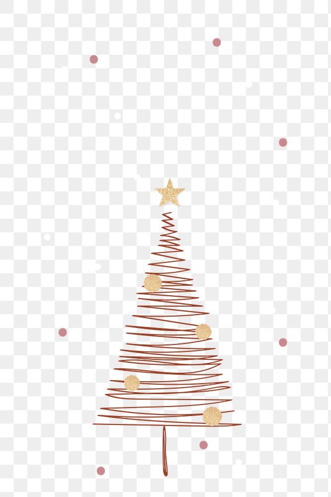 Christmas tree png sticker, festive design, transparent design