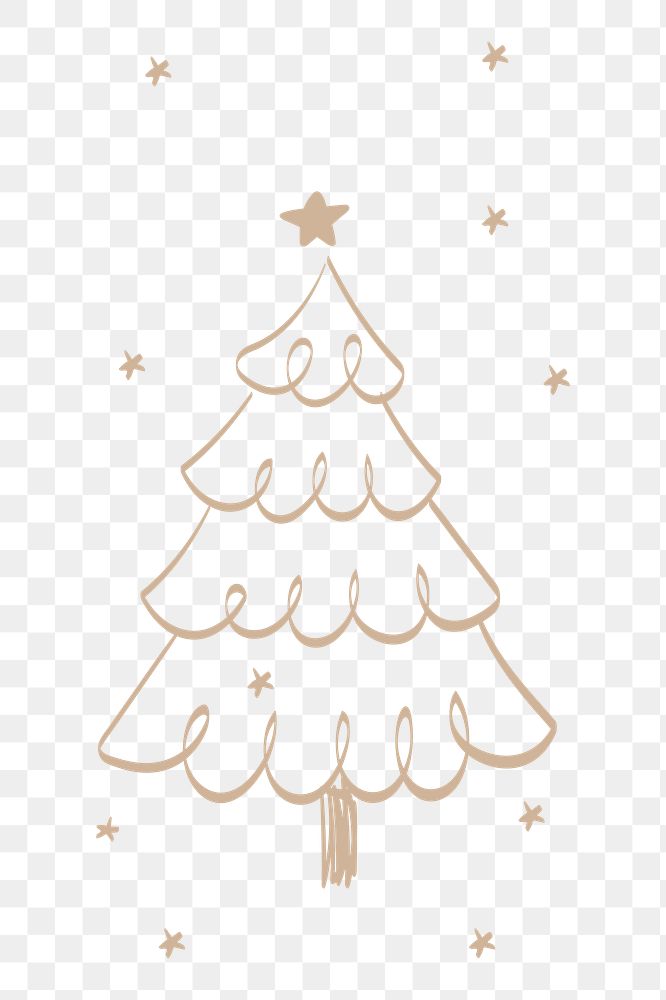 Christmas tree png sticker, festive design, transparent design