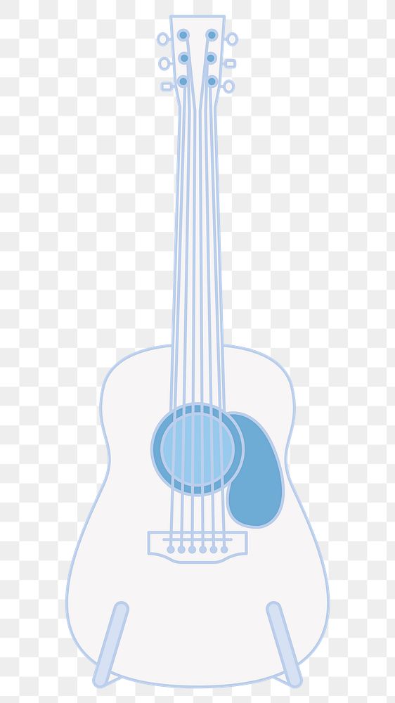 Guitar illustration png sticker, transparent background