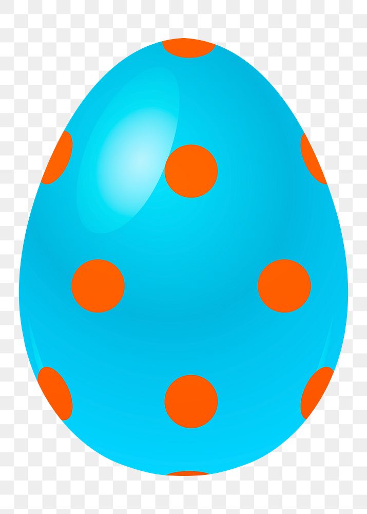 Easter egg png illustration, transparent background. Free public domain CC0 image.