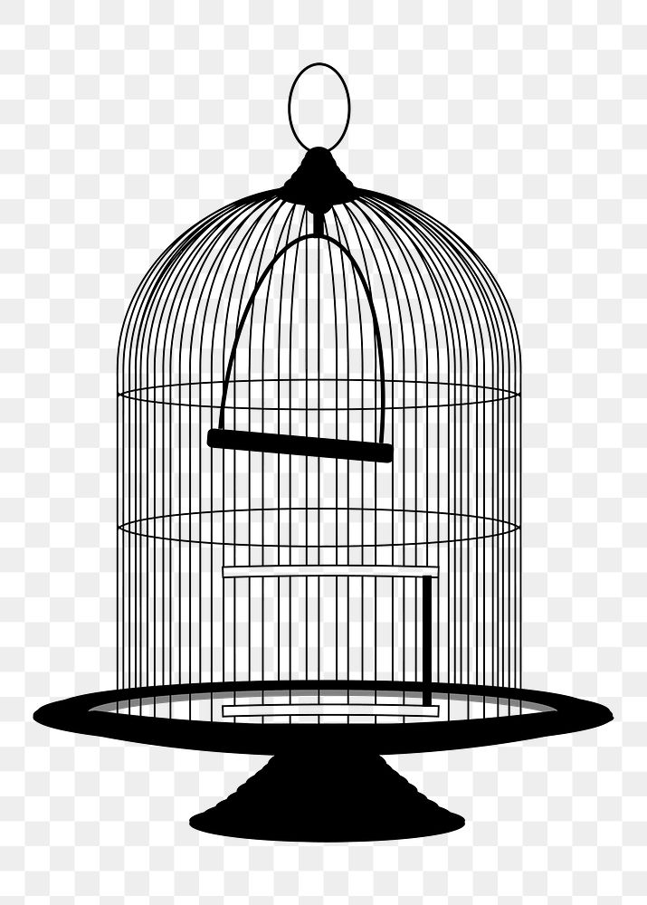 Bird cage png illustration, transparent background. Free public domain CC0 image.