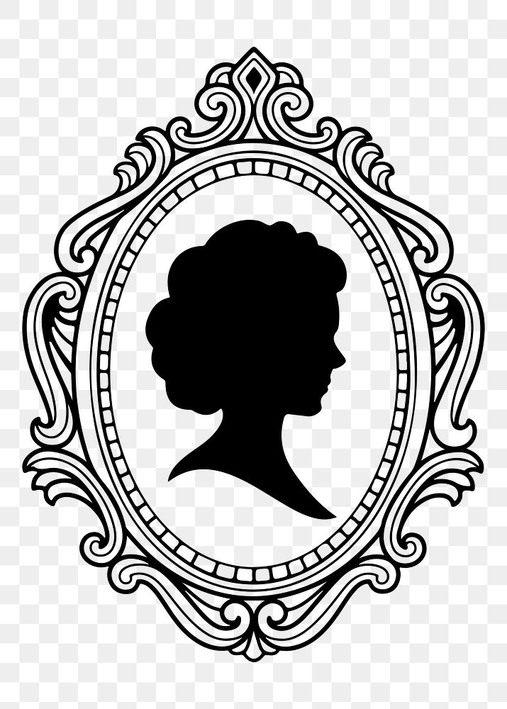 Woman silhouette png illustration, transparent background. Free public domain CC0 image.