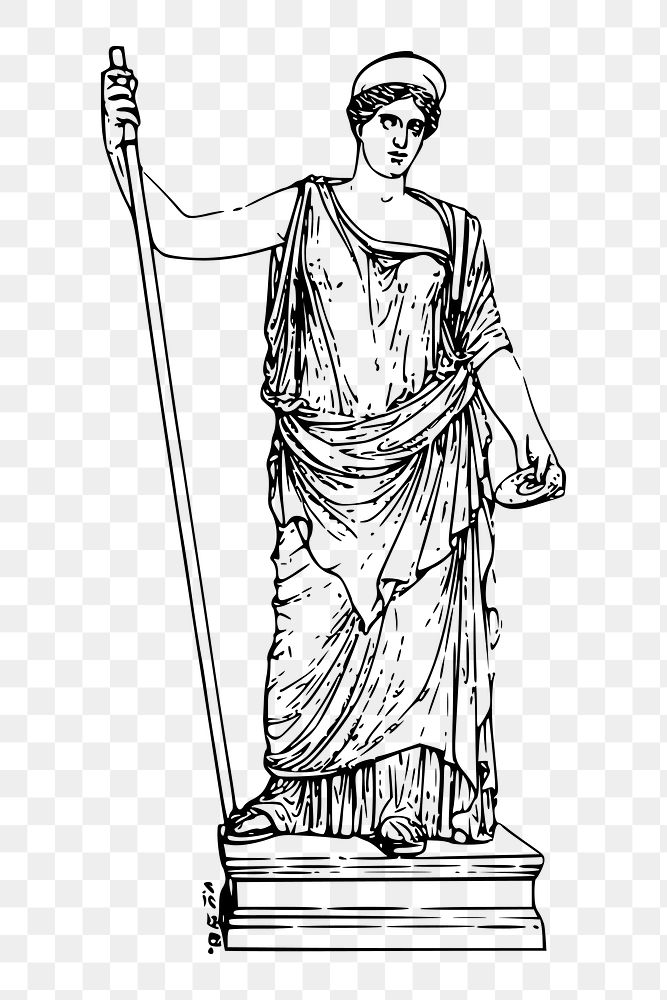 Juno goddess png  illustration, transparent background. Free public domain CC0 image.