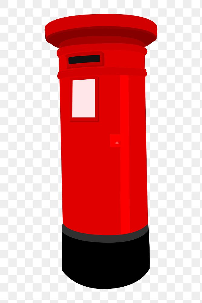 Post box png illustration, transparent background. Free public domain CC0 image.