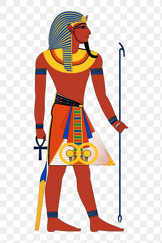 Egyptian god png illustration, transparent background. Free public domain CC0 image.