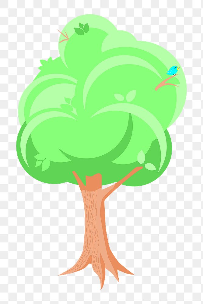 Tree png illustration, transparent background. Free public domain CC0 image.