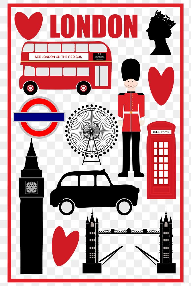 London  png illustration, transparent background. Free public domain CC0 image.