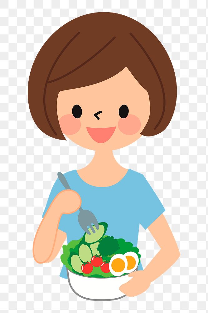 Salad png illustration, transparent background. Free public domain CC0 image.