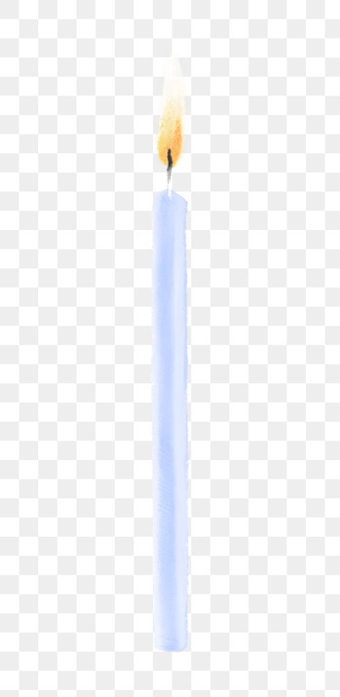 Birthday candle png sticker, transparent background