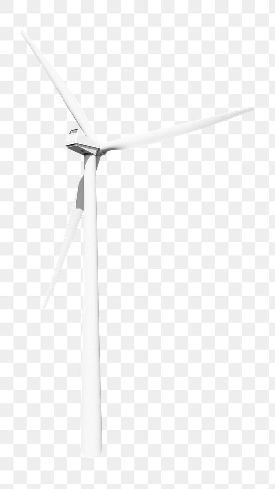 Wind turbines  png sticker, transparent background