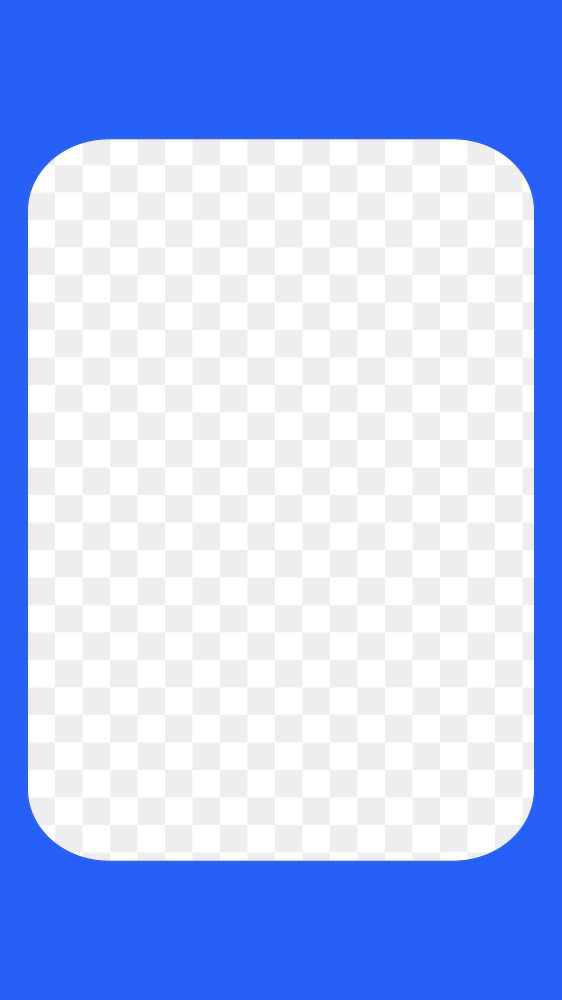 Blue rectangle png transparent frame