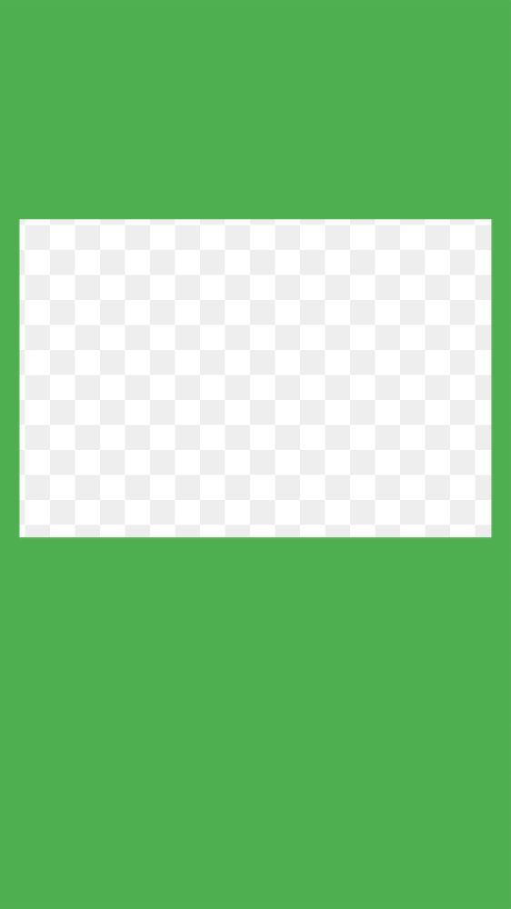 Green rectangle png transparent frame
