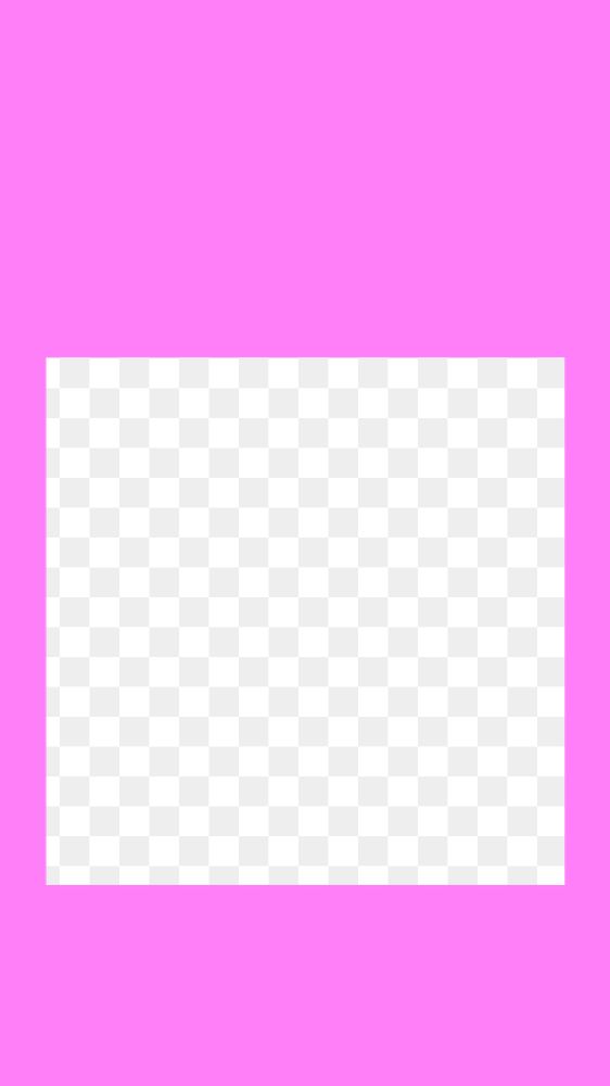 Pink square png transparent frame