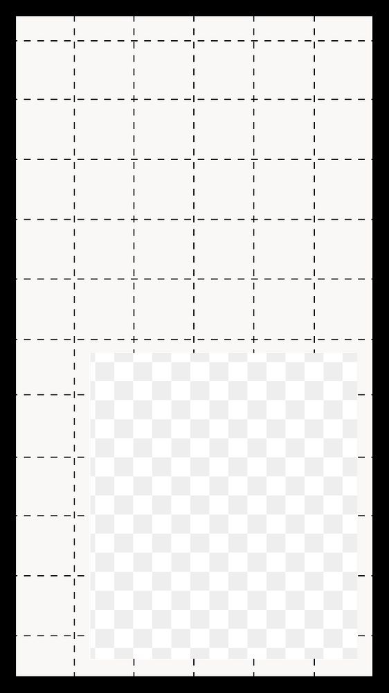 Grid square png transparent frame, white background