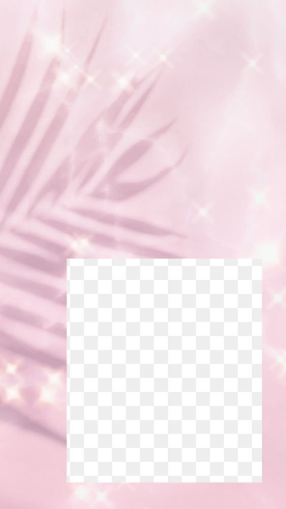Aesthetic pink frame png sticker, transparent background