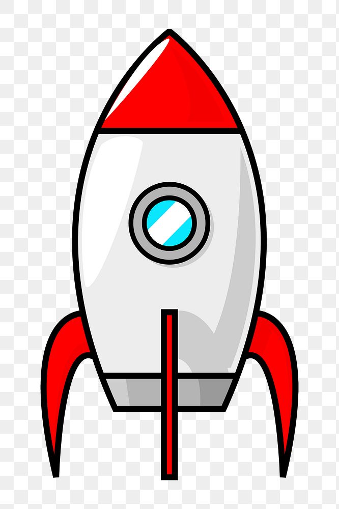 Rocket png illustration, transparent background. Free public domain CC0 image.