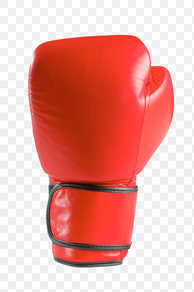 Boxing glove png sticker, transparent background