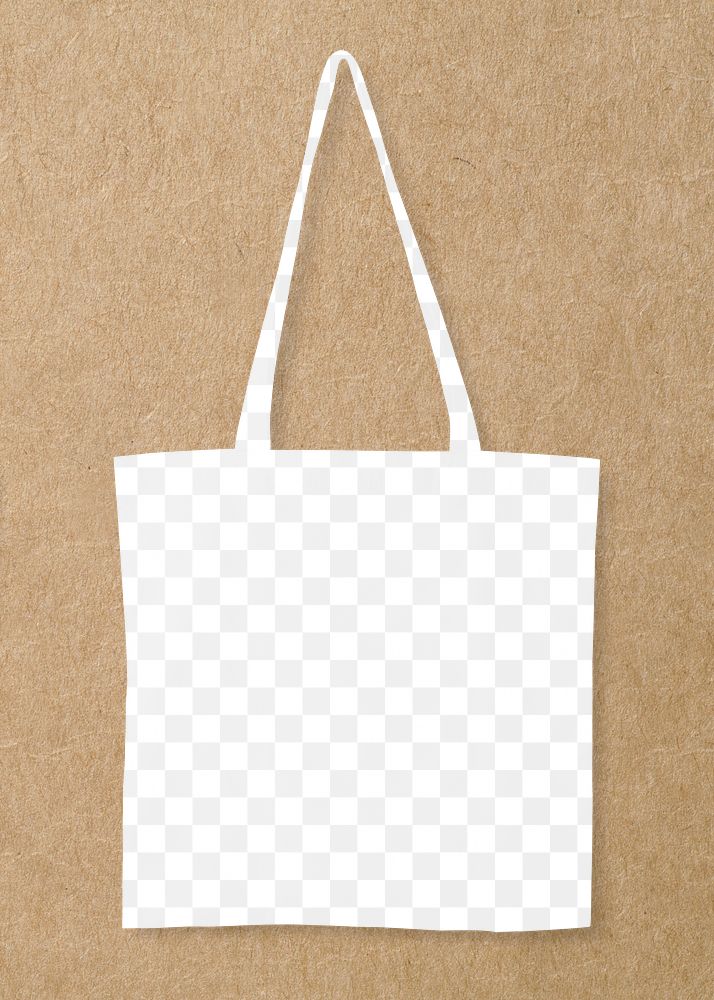 Canvas bag mockup png transparent design, editable eco product