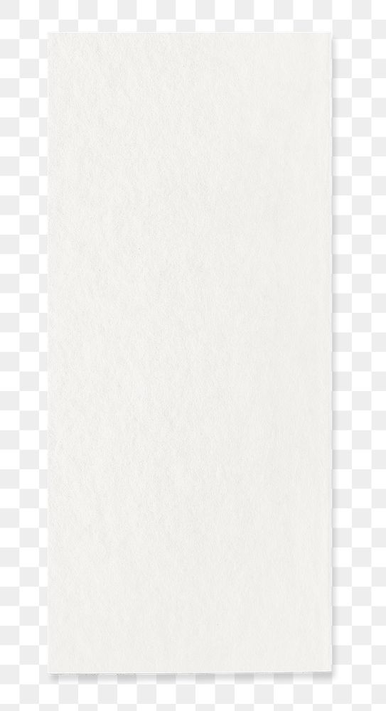 White paper png stationery sticker, transparent background