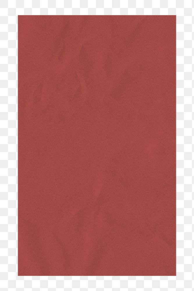 Brown wrinkled paper png, journal sticker, transparent background