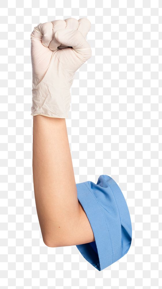Medical gloves png sticker, transparent background