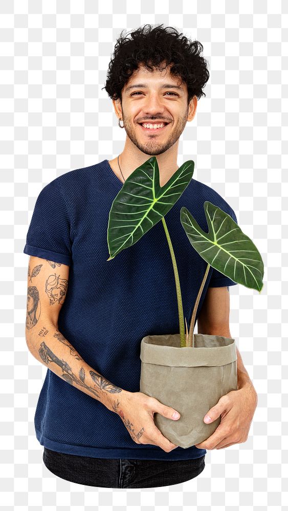 Plant parent png sticker, transparent background