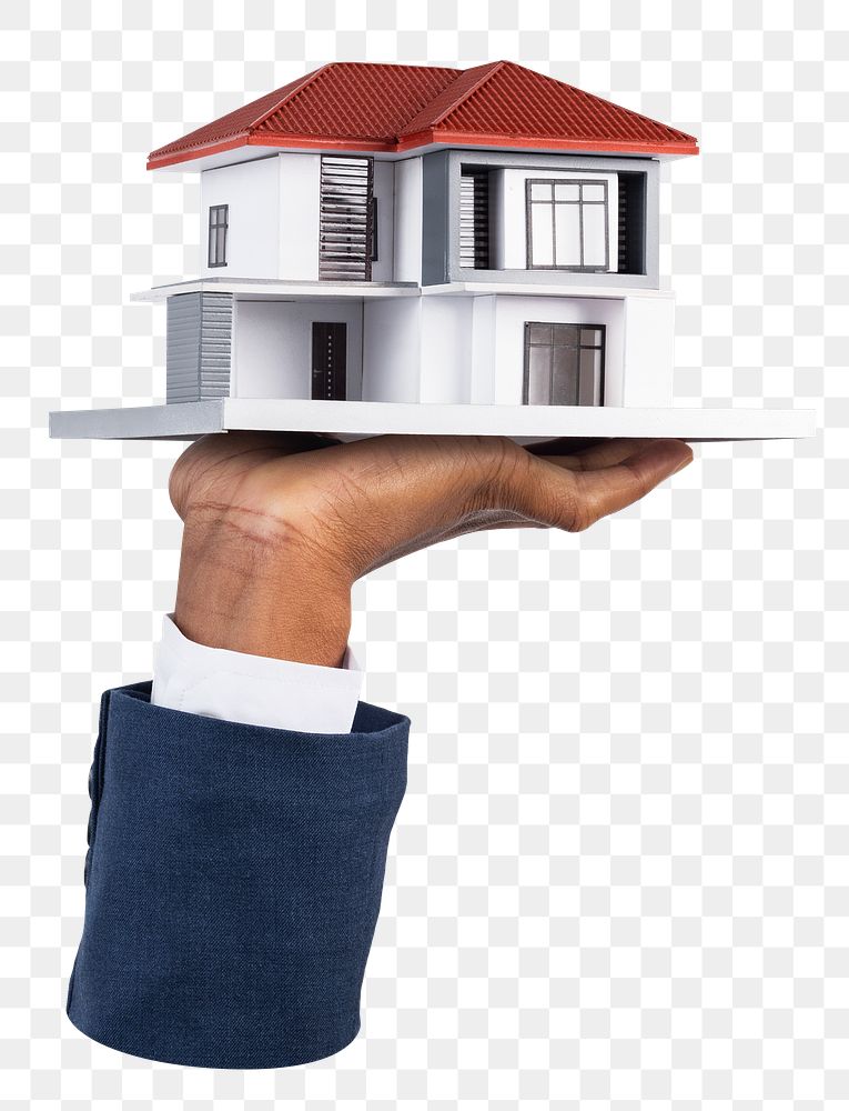 Real estate model png sticker, transparent background