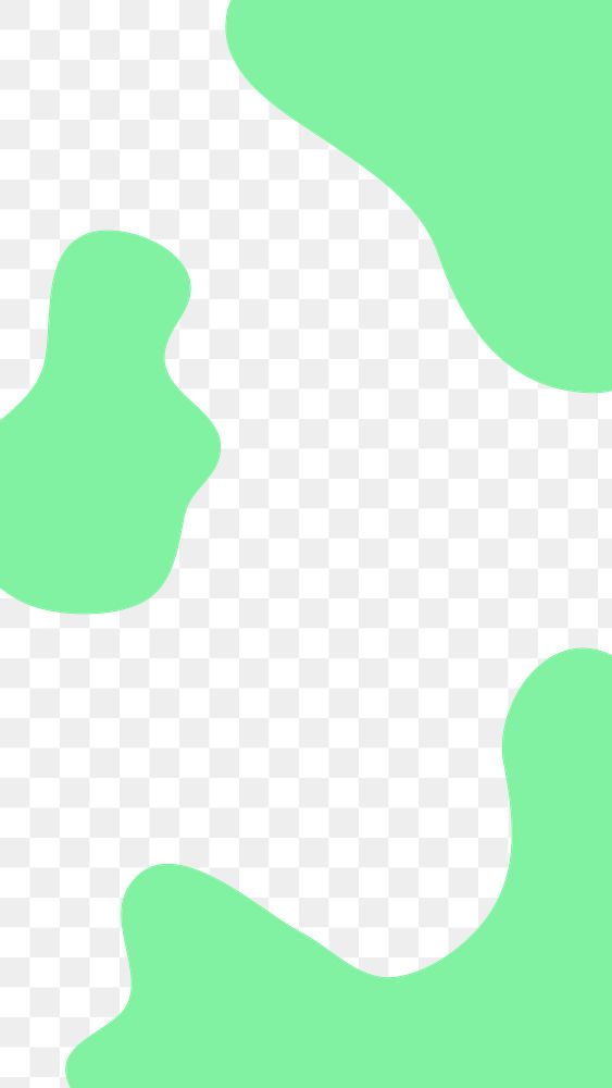 Png green memphis pattern, transparent background