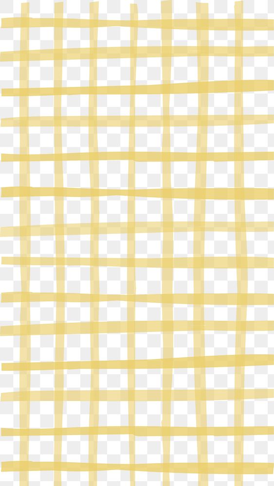 Yellow grid pattern png, transparent background