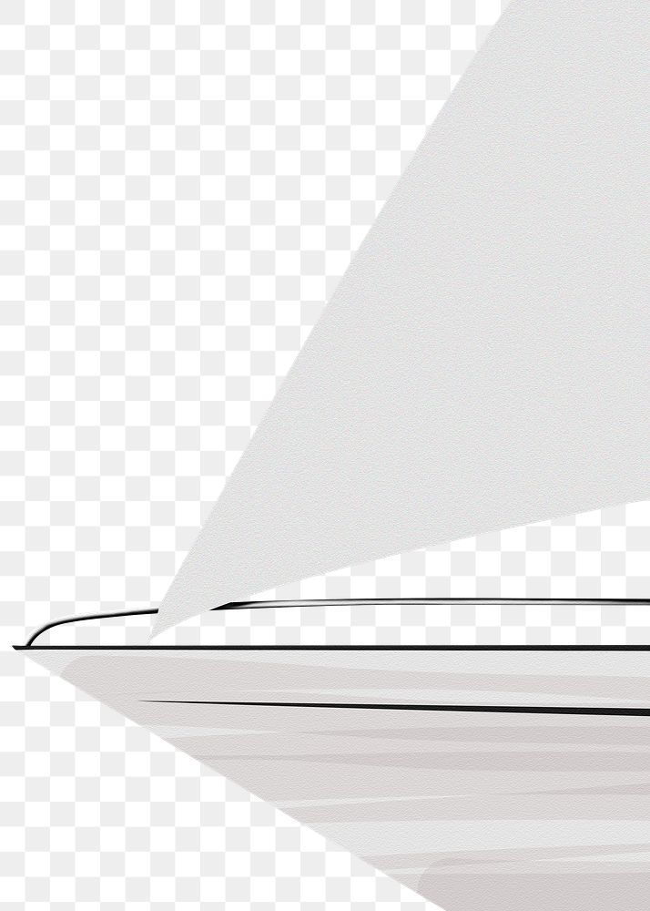 Yacht front deck png sticker, Summer illustration, transparent background