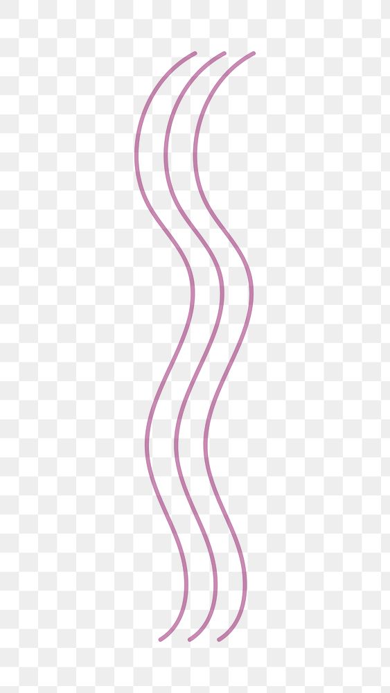 Wavy lines png sticker, transparent background