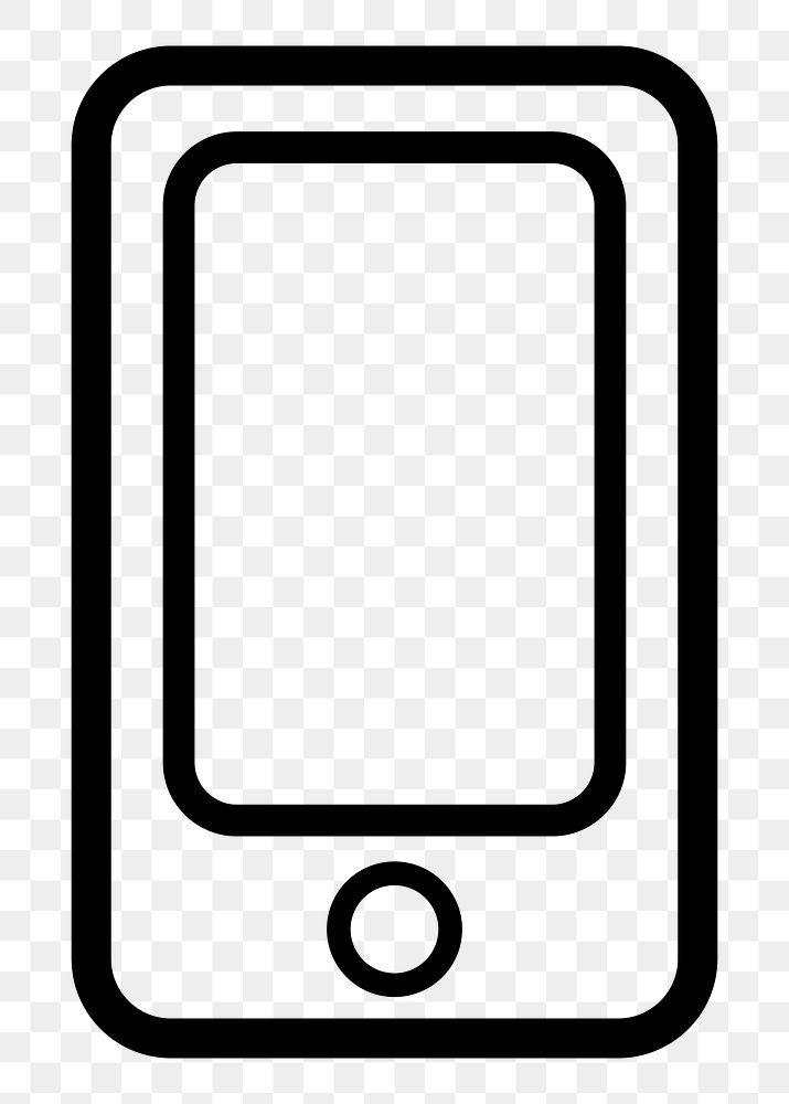 Phone icon png sticker, transparent background