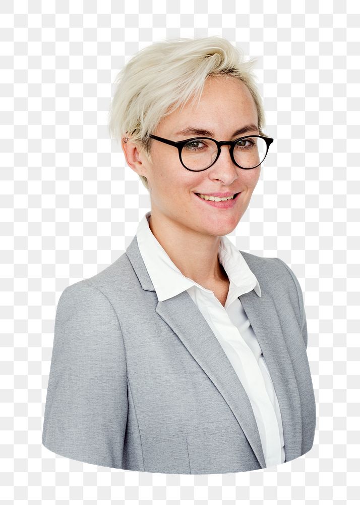 Businesswoman png sticker, transparent background