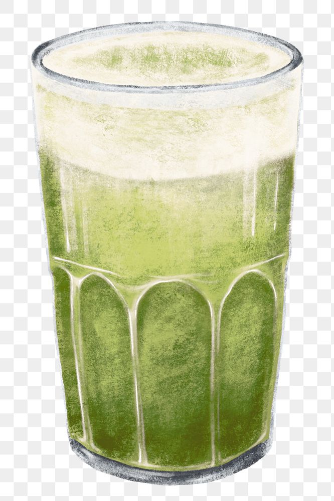 Iced green tea png drink, beverage illustration, transparent background