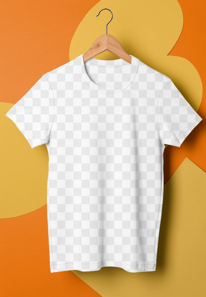 T-shirt mockup png, transparent design