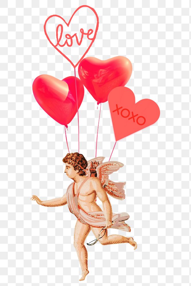 Cupid love png sticker, transparent background