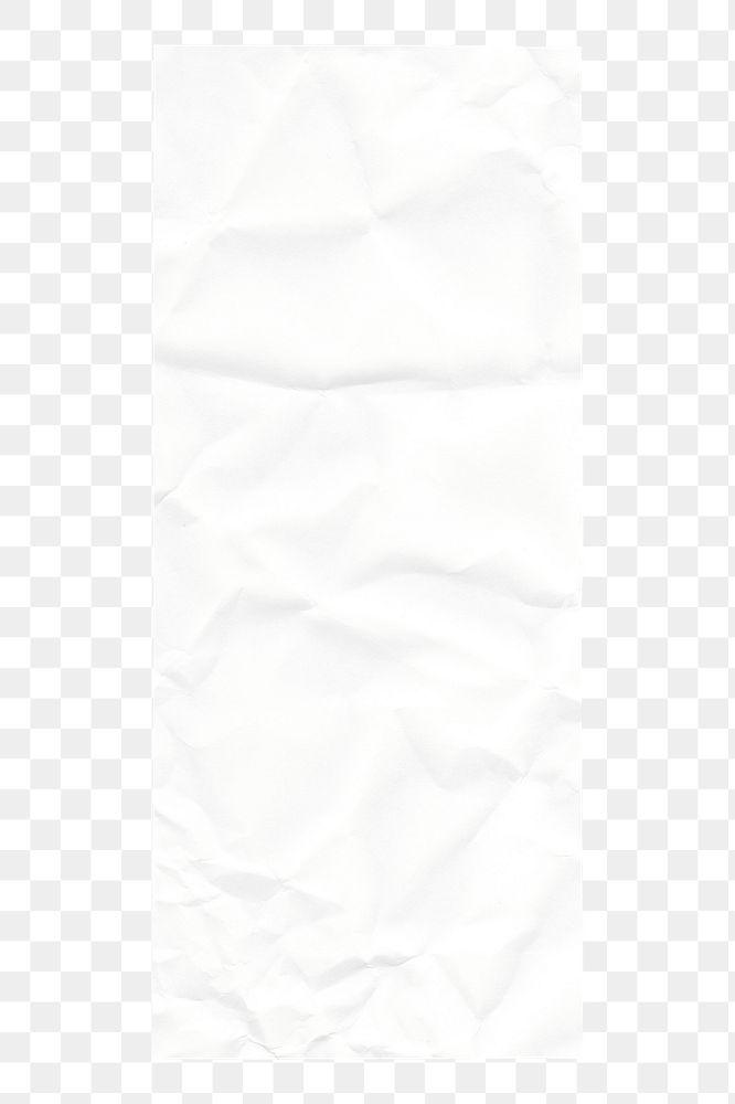 Wrinkled paper png sticker, transparent background