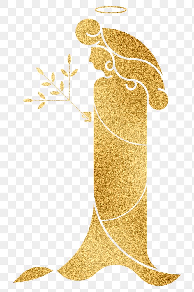 Gold Gemini  png Alphonse Mucha’s zodiac sign, sticker famous Art Nouveau artwork, transparent background, remixed by…