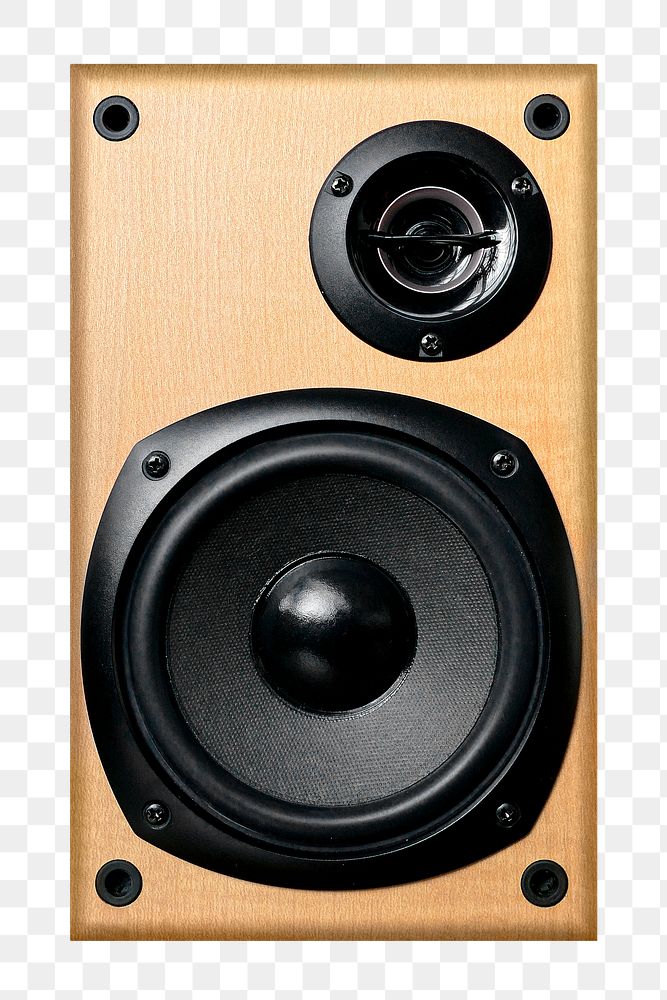 Audio speaker png sticker, transparent background