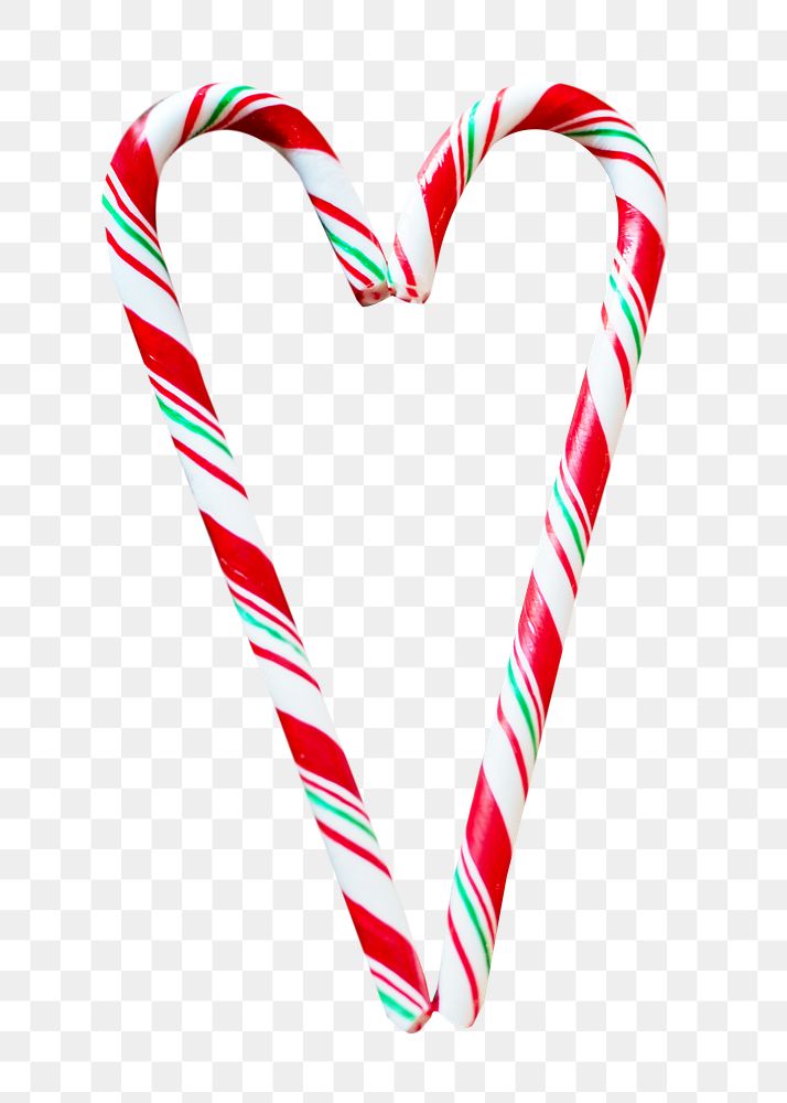 Christmas candy canes png sticker, transparent background