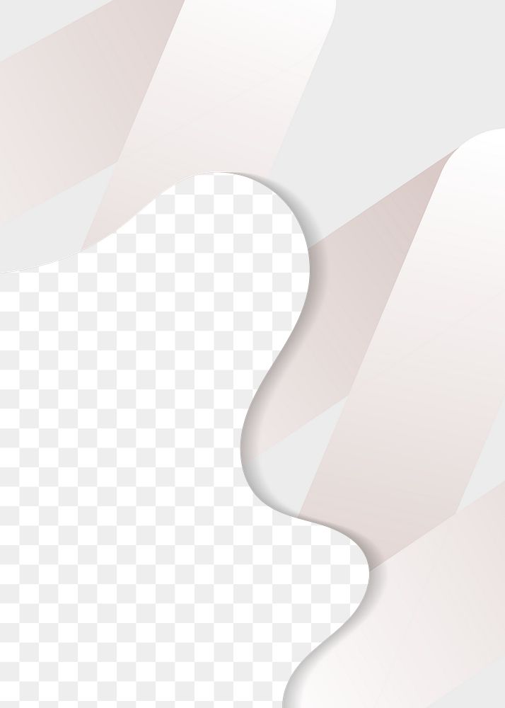 Abstract beige png overlay, transparent design