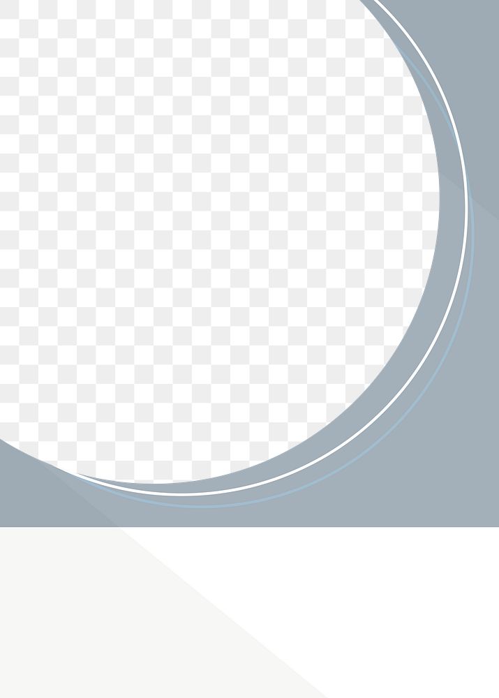 Abstract semicircle png overlay, transparent design