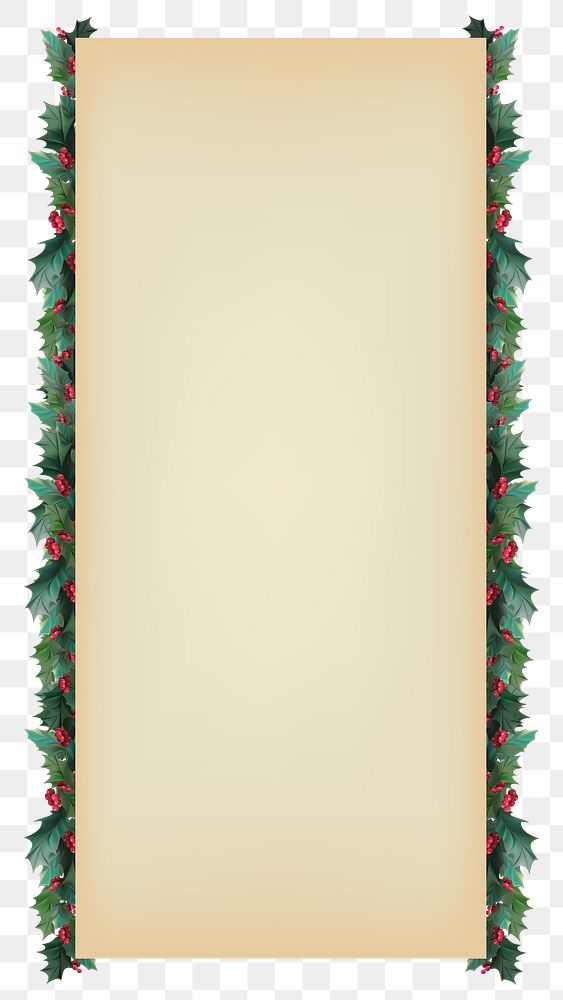 PNG festive Christmas frame sticker, transparent background