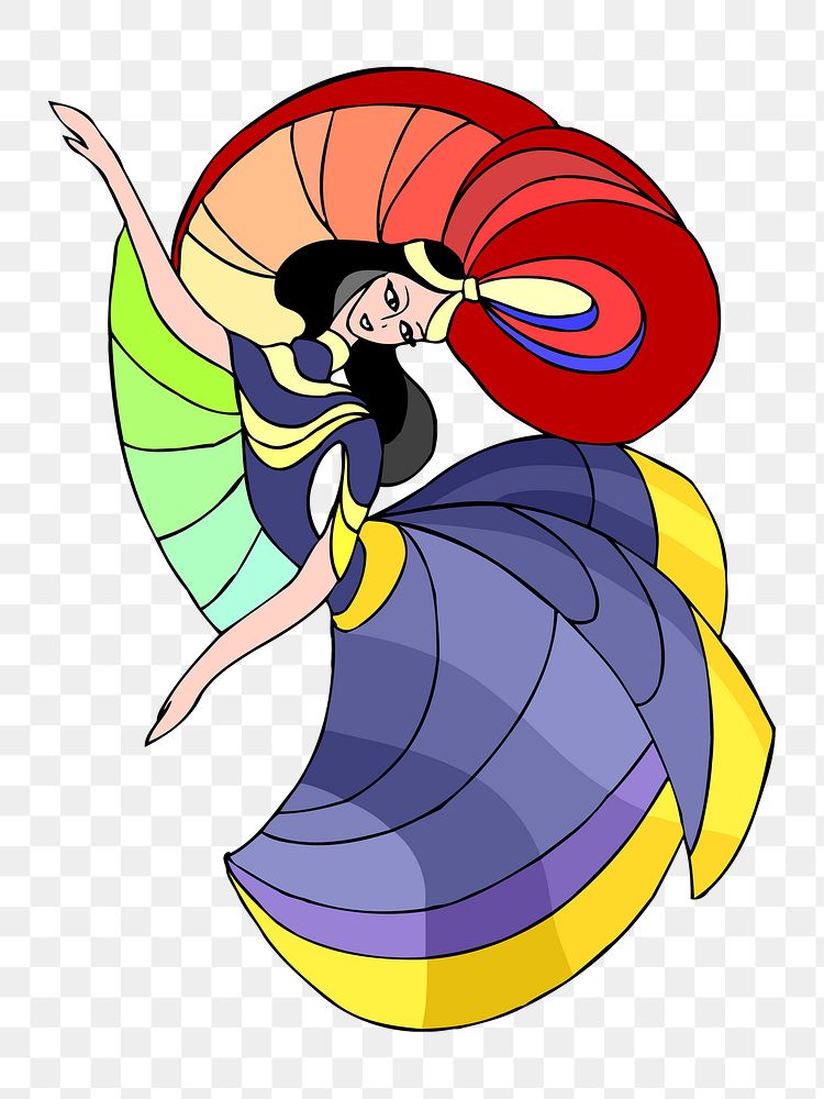 PNG Female performer clipart, transparent background. Free public domain CC0 image.