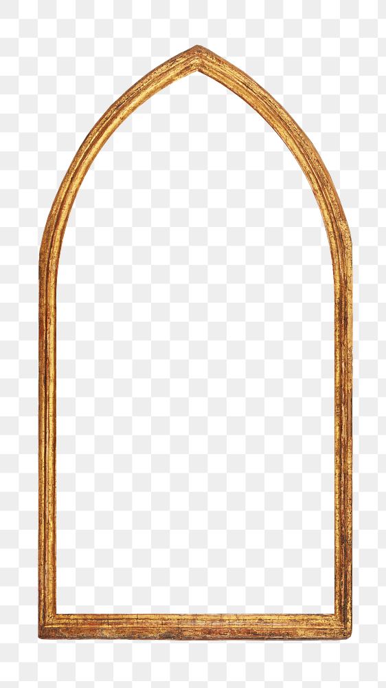Wooden arch png frame, transparent background.   Remastered by rawpixel