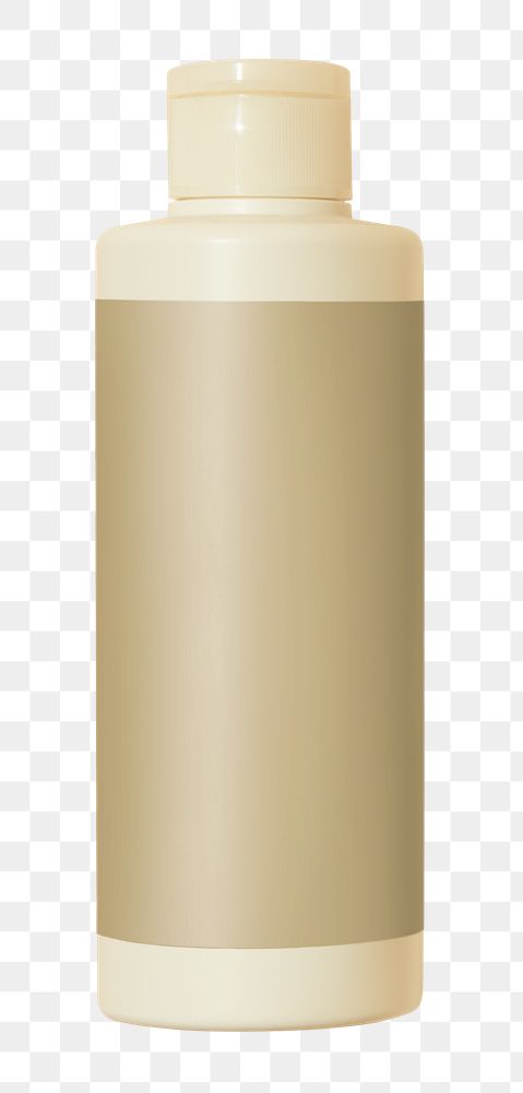 Shampoo bottle png sticker, transparent background