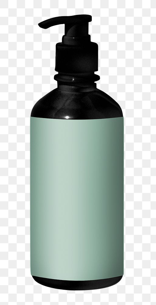 Shampoo pump bottle png sticker, transparent background