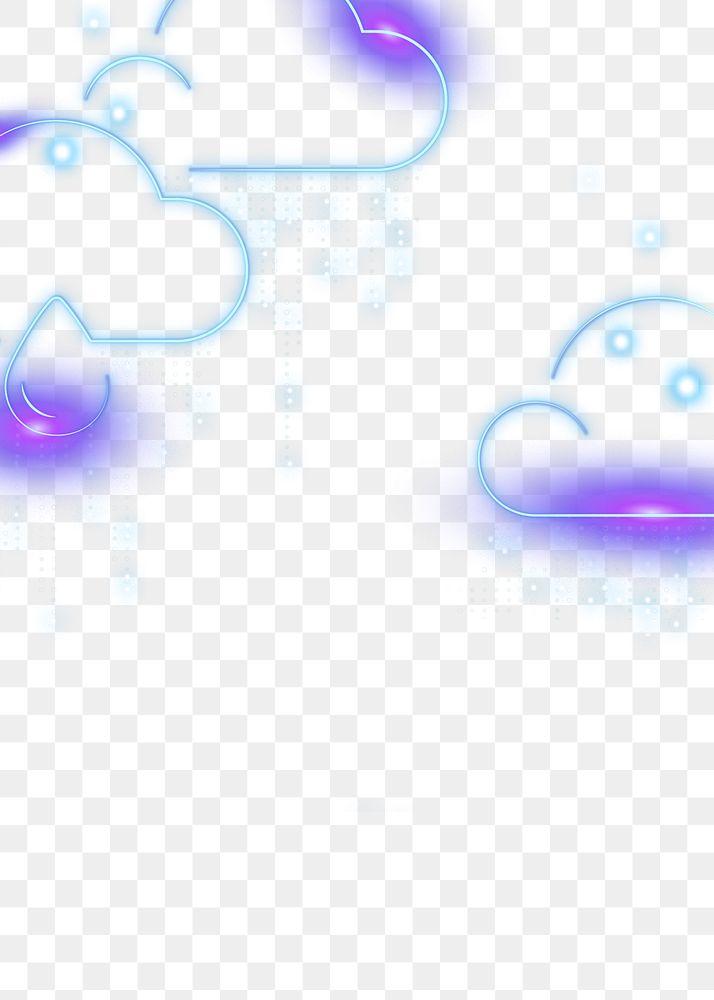Raining clouds border png climate change background