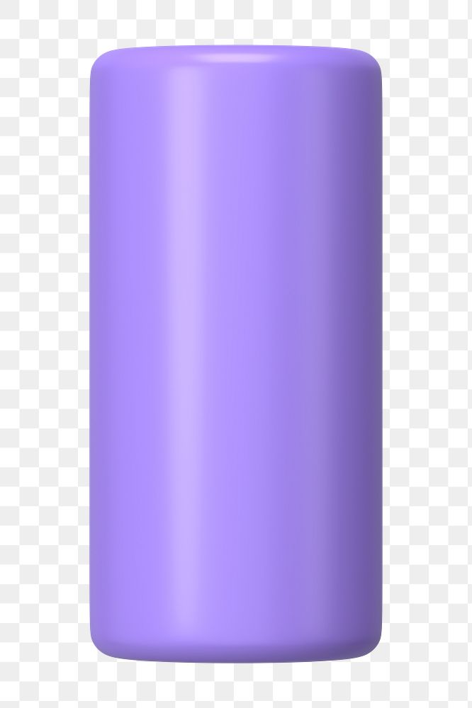 Purple pillar graph png 3D rendered sticker, transparent background
